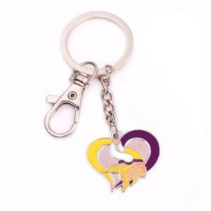 NFL Heart Keychain Vikings